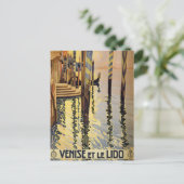 Venedig, Italien Vintage Reise Postkarte (Stehend Vorderseite)