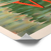 Venedig, Italien Vintage-Reiseposter Poster (Ecke)