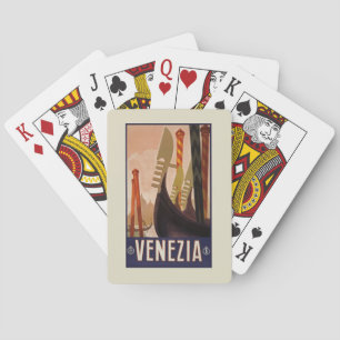 Venedig Italien Vintage-Reiseposter Spielkarten