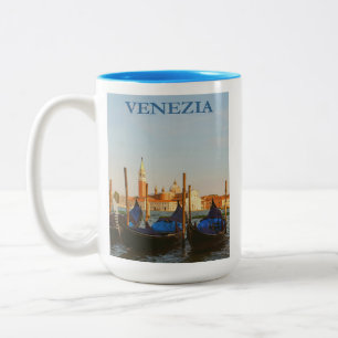 Venedig Italien Vintage-Reiseposter Zweifarbige Tasse