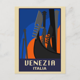 Venedig, Italien Vintage-Reisepostkarte Postkarte