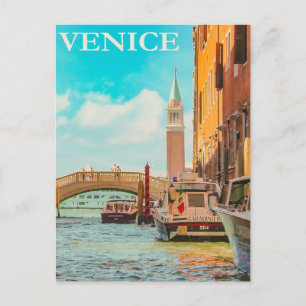 Venedig, Italien Vintage-Reisepostkarte Postkarte