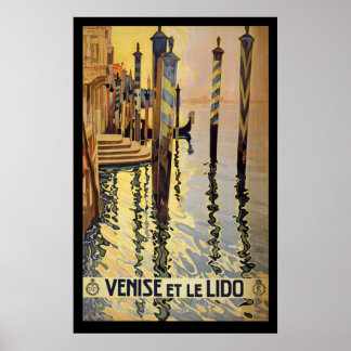 Venedig, Italien Vintage Travel Poster