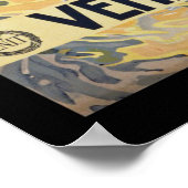 Venedig, Italien Vintage Travel Poster (Ecke)