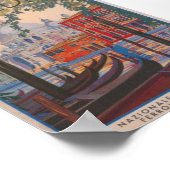 Venedig Italien Vintage Travel Poster (Ecke)