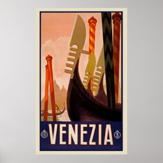 Venedig, Italien Vintage Travel Poster
