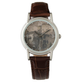 Venedig, Italien (Vintage Venezianische Landschaft Armbanduhr