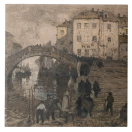 Venedig, Italien (Vintage Venezianische Landschaft Fliese