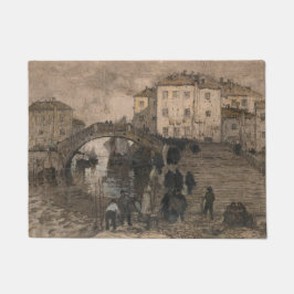Venedig, Italien (Vintage Venezianische Landschaft Fußmatte