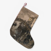 Venedig, Italien (Vintage Venezianische Landschaft Kleiner Weihnachtsstrumpf (Vorderansicht (hängend))