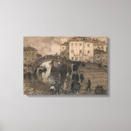 Venedig, Italien (Vintage Venezianische Landschaft Leinwanddruck