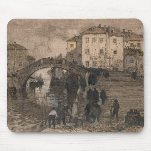 Venedig, Italien (Vintage Venezianische Landschaft Mousepad (Vorne)