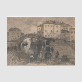 Venedig, Italien (Vintage Venezianische Landschaft Seidenpapier
