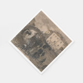 Venedig, Italien (Vintage Venezianische Landschaft Serviette (Ecke)