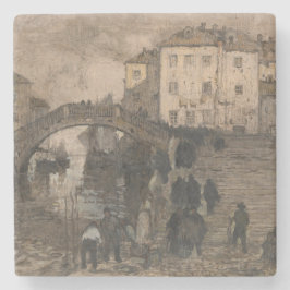 Venedig, Italien (Vintage Venezianische Landschaft Steinuntersetzer