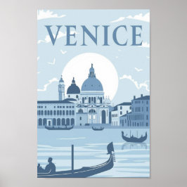 Venedig Italien Vintager berühmter Reiseort Poster