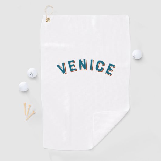 Venedig, Italien Vintager Bogen Golfhandtuch (Insitu)