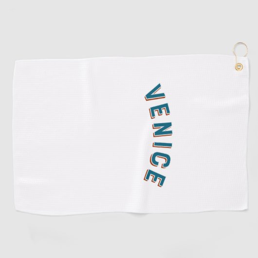 Venedig, Italien Vintager Bogen Golfhandtuch (Horizontal)