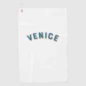 Venedig, Italien Vintager Bogen Golfhandtuch (Vorderseite)