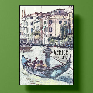 Venedig Italien Vintager Stil Wanderlust Poster