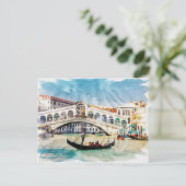 Venedig, Italien - Wasserfarbe Postkarte (Stehend Vorderseite)