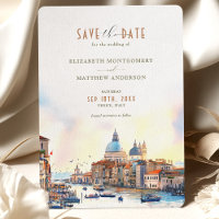 Venedig Italien Wasserfront Save the Date 