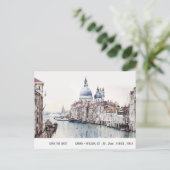 Venedig - Italienische Kanäle Wasserfarbe Save the Postkarte (Stehend Vorderseite)