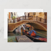 Venedig - Italienischer Kanalzug Postkarte (Vorne/Hinten)