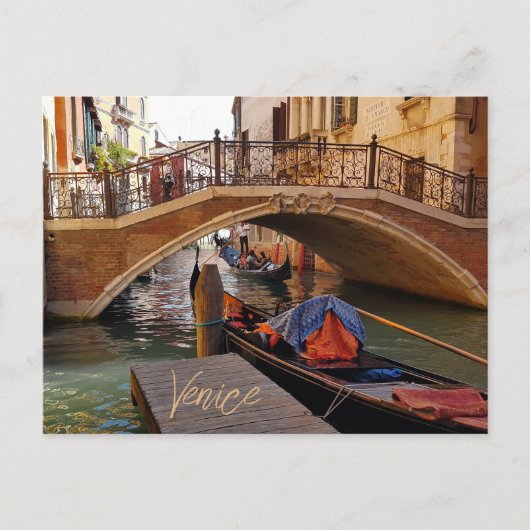 Venedig - Italienischer Kanalzug Postkarte (Vorderseite)