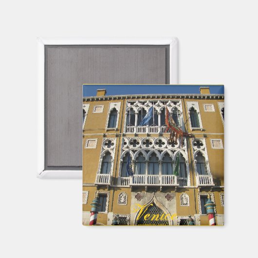 Venedig, italienischer Magnet (Vorderseite/Rückseite)