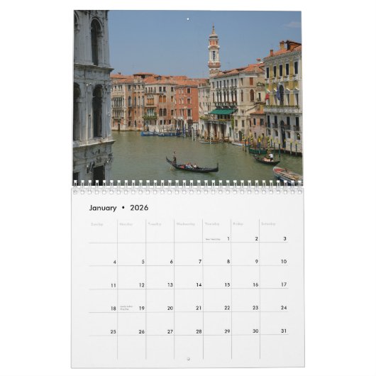 Venedig-Kalender Kalender (Jan 2026)