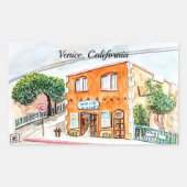 Venedig, Kalifornien Rechteckiger Aufkleber (Vorderseite)