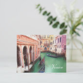 Venedig Kanal Ansichtskarte Postkarte (Stehend Vorderseite)