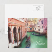 Venedig Kanal Ansichtskarte Postkarte (Vorne/Hinten)