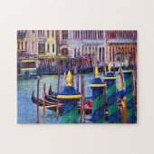 Venedig Kanal Italien Landschaftliche Reisen Gonde Puzzle (Horizontal)