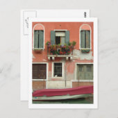 Venedig-Kanal Postkarte (Vorne/Hinten)