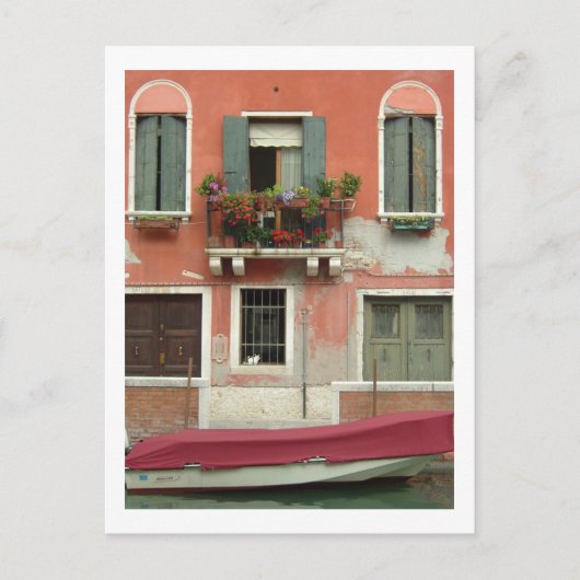 Venedig-Kanal Postkarte (Vorderseite)