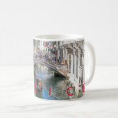 Venedig-Kanal und Brückenkaffee-Tasse Kaffeetasse (VorderseiteRechts)