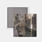 Venedig-Kanäle und Steinbrücke Magnet (Vorderseite/Rückseite)
