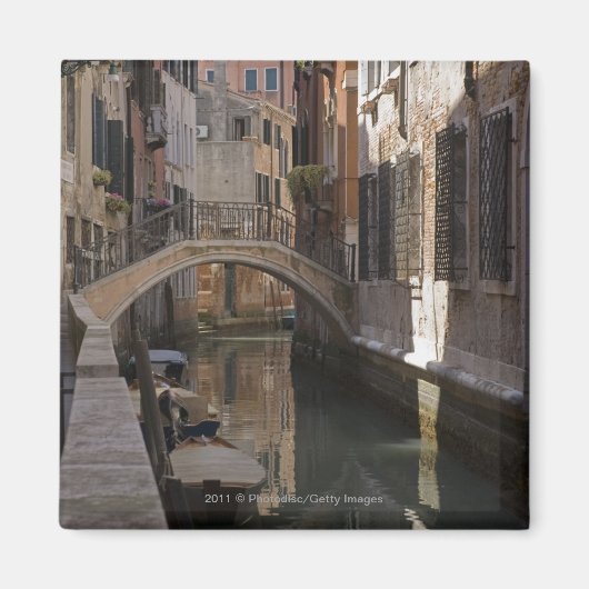 Venedig-Kanäle und Steinbrücke Magnet (Vorne)