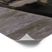 Venedig-Kanäle und Steinbrücke Poster (Ecke)