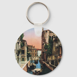 Venedig-Kanäle, Vintages Bild Schlüsselanhänger