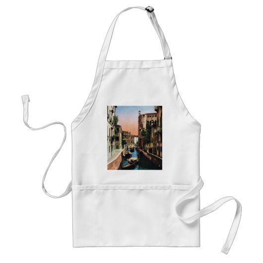 Venedig-Kanäle, Vintages Bild Schürze (Vorne)