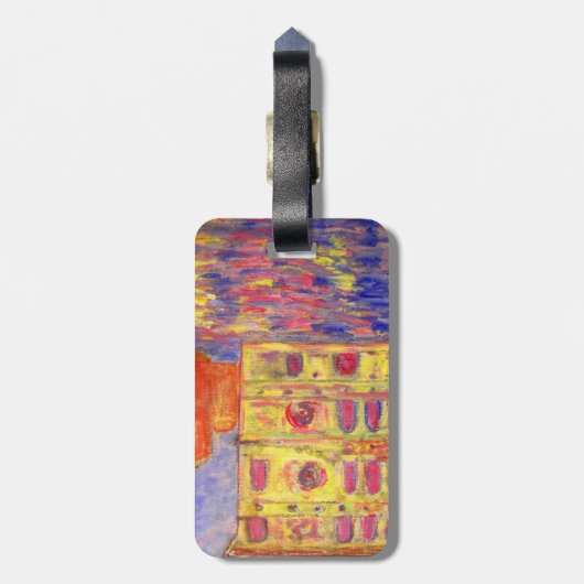 Venedig-Kanallicht Gepäckanhänger (Rückseite vertikal)