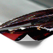 Venedig Karneval Bunte traditionelle rote Maske Poster (Ecke)