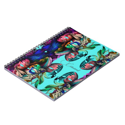 Venedig-Karneval-Masken Notizblock (Linke Seite)