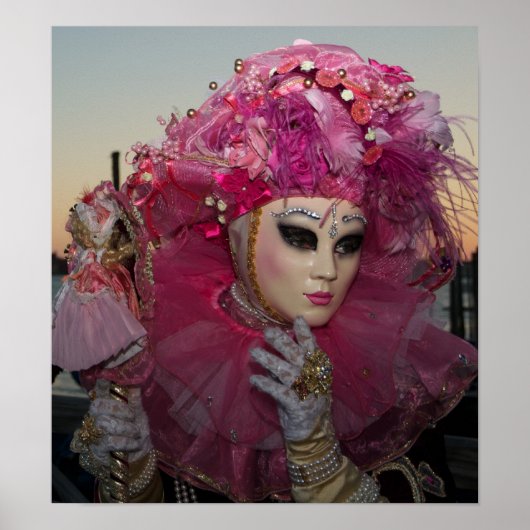 Venedig-Karneval-Masken Poster (Vorne)