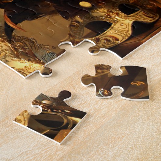 Venedig-Karneval maskiert das horizontale Puzzle (Seite)