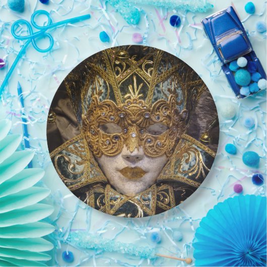 Venedig-Karnevals-Maskerade-WegwerfpapierTeller Pappteller (Party)