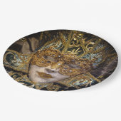 Venedig-Karnevals-Maskerade-WegwerfpapierTeller Pappteller (Schrägansicht)